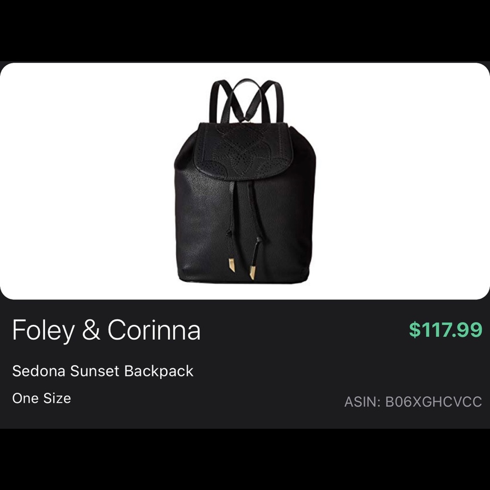 Foley and Corinna leather backpack